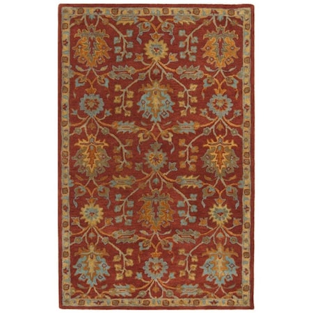 Safavieh 3 x 5 ft. Rectangle Heritage Traditional Area Rug Red & Multicolor HG417Q-3